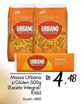 Giassi Supermercados Massa urbano s/glúten oferta