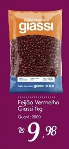 Giassi Supermercados Feijão Vermelho Giassi oferta
