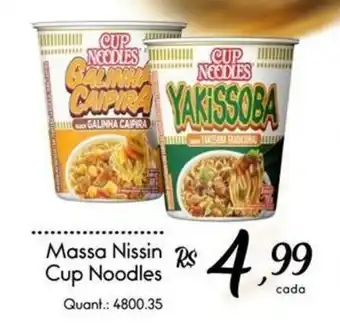 Giassi Supermercados Massa nissin cup noodles oferta
