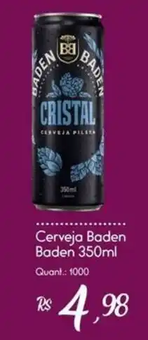 Giassi Supermercados Cerveja Baden Baden Cristal oferta