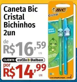 Supermercado Dalben Caneta Bic Cristal Bichinhos oferta