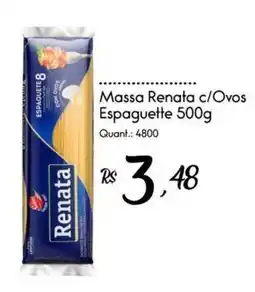 Giassi Supermercados Massa renata c/ovos espaguette oferta