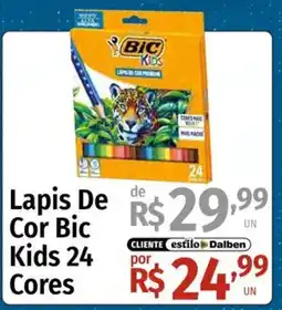 Supermercado Dalben Lapis De Cor Bic Kids 24 Cores oferta