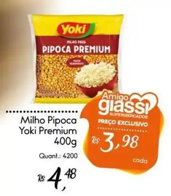 Giassi Supermercados Milho Pipoca Yoki Premium oferta