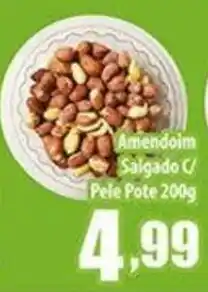 Superbom Supermercados Amendoim Salgado C/ Pele Pote oferta