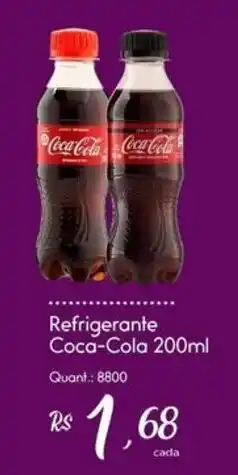 Giassi Supermercados Refrigerante Coca-Cola 200ml oferta