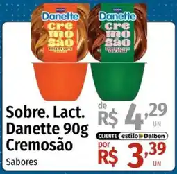 Supermercado Dalben Sobre. Lact. Danette 90g Cremosão Sabores oferta
