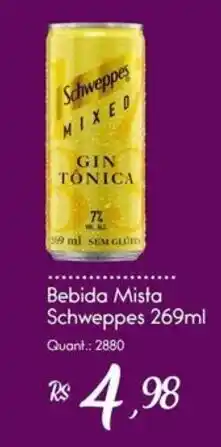 Giassi Supermercados Bebida mista schweppes 269ml oferta
