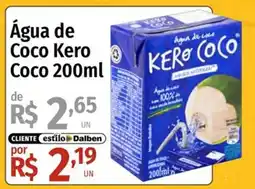 Supermercado Dalben Água de Coco Kero Coco oferta