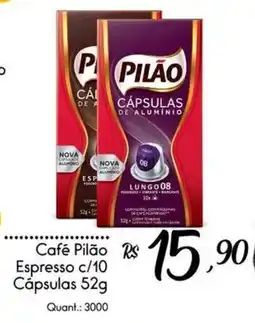 Giassi Supermercados Café Pilão Espresso c/10 Cápsulas oferta