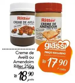 Giassi Supermercados Creme de Avelã ou Amendoim Ritter oferta
