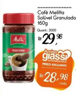 Giassi Supermercados Café melitta solúvel granulado tradicional oferta