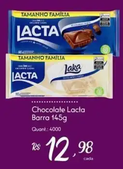 Giassi Supermercados Chocolate lacta barra oferta