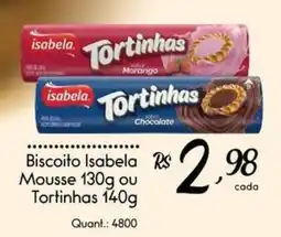 Giassi Supermercados Biscoito isabela mousse ou tortinhas oferta