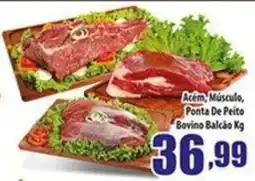 Superbom Supermercados Acém, Músculo, Ponta De Peito Bovino Balcão Kg oferta