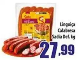 Superbom Supermercados Linguica Calabresa Sadia Def. kg oferta