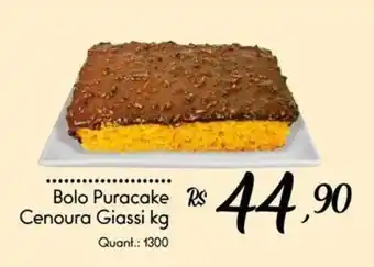 Giassi Supermercados Bolo Puracake Cenoura Giassi kg oferta