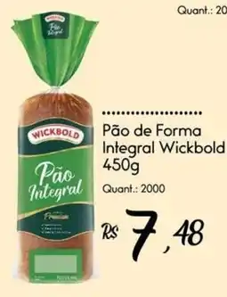Giassi Supermercados Pão de Forma Integral Wickbold oferta