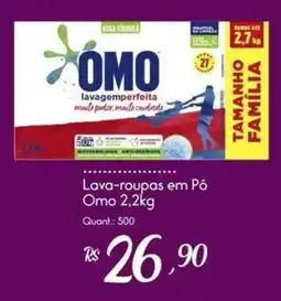 Giassi Supermercados Lava-roupas em Pó Omo 2,2kg oferta