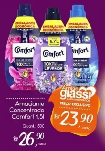 Giassi Supermercados Amaciantes concentrado comfort 1,5l oferta
