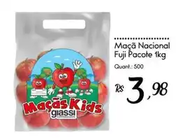 Giassi Supermercados Maçã Nacional Fuji oferta