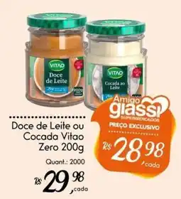 Giassi Supermercados Doce de Leite ou Cocada Vitao Zero oferta