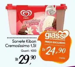 Giassi Supermercados Sorvete kibon cremosíssimo oferta