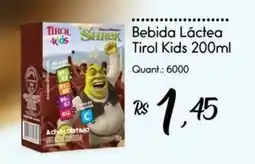 Giassi Supermercados Bebida Láctea Tirol Kids oferta