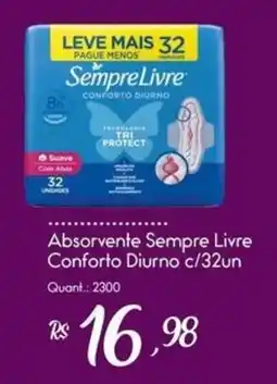 Giassi Supermercados Absorvente Sempre Livre Conforto Diurno oferta