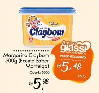 Giassi Supermercados Margarina claybom cremosa oferta