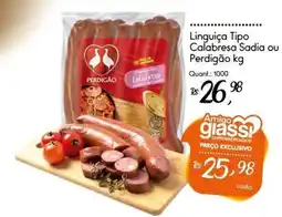 Giassi Supermercados Linguiça Tipo Calabresa Sadia ou Perdigão oferta