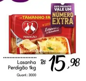 Giassi Supermercados Lasanha perdigão oferta