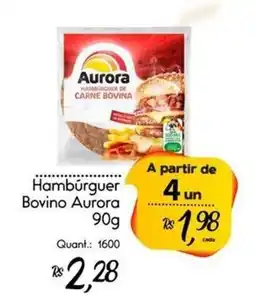 Giassi Supermercados Hambúrguer Bovino Aurora oferta