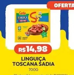 Giassi Supermercados Linguiça toscana sadia oferta