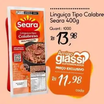 Giassi Supermercados Linguiça tipo Calabresa oferta