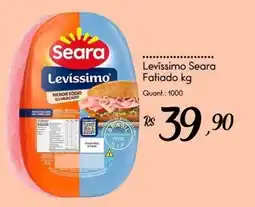 Giassi Supermercados Levissimo seara fatiado kg oferta