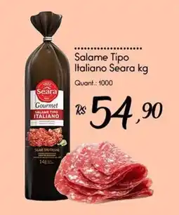 Giassi Supermercados Salame tipo italiano seara oferta