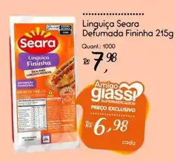 Giassi Supermercados Linguiça Seara Defumada Fininha oferta