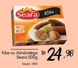 Giassi Supermercados Kibe ou Almôndega Seara oferta