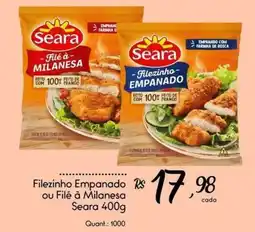 Giassi Supermercados Filezinho empanado ou filé à milanesa seara oferta