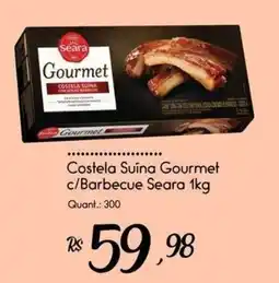 Giassi Supermercados Costela Suína Gourmet c/Barbecue Seara oferta