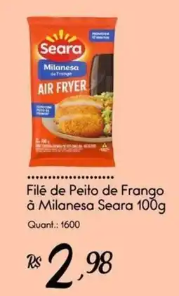 Giassi Supermercados Filé de Peito de Frango à Milanesa Seara oferta