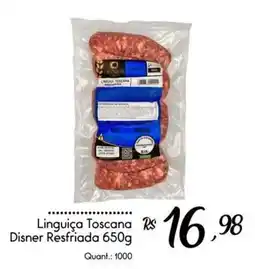 Giassi Supermercados Linguiça Toscana Disner Resfriada oferta