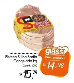 Giassi Supermercados Bisteca Suína Sadia oferta