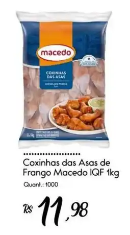 Giassi Supermercados Coxinhas das Asas de Frango Macedo IQF oferta