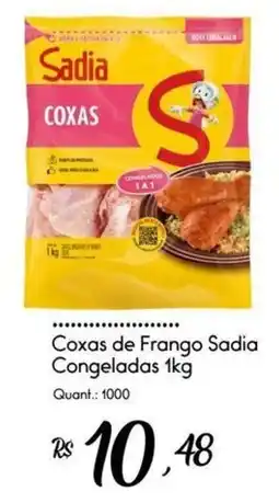 Giassi Supermercados Coxas de frango sadia congeladas oferta
