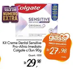 Giassi Supermercados Kit Creme Dental Sensitive Pro-Alívio Imediato Colgate oferta