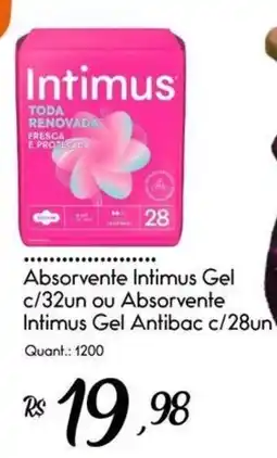 Giassi Supermercados Absorvente intimus gel oferta