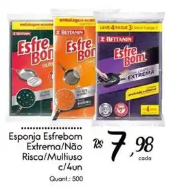 Giassi Supermercados Esponja Esfrebom Extrema/Não Risca/Multiuso oferta