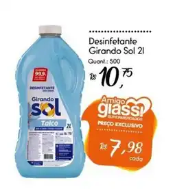 Giassi Supermercados Desinfetante girando sol talco oferta